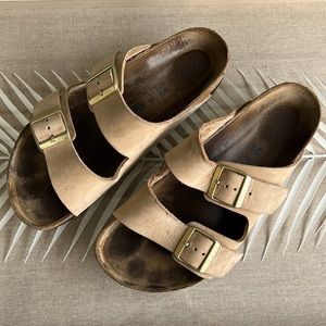 BIRKENSTOCK Brown Leather Sandals